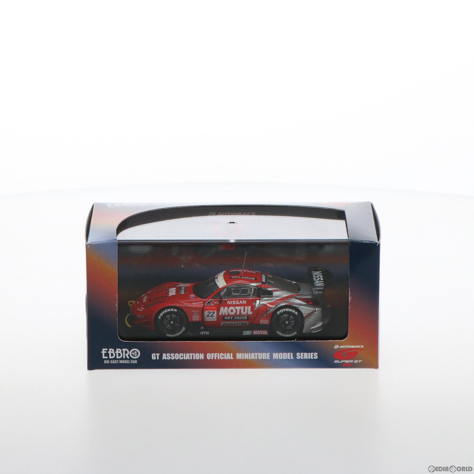 【中古即納】[MDL]オートバックス SUPER GT 2005シリーズ 1/43 モチュール ピットワークZ スーパーGT500 2005  マレーシア #22(レッド×シルバー) 完成品 ミニカー(43723) EBBRO(エブロ)(20051220)