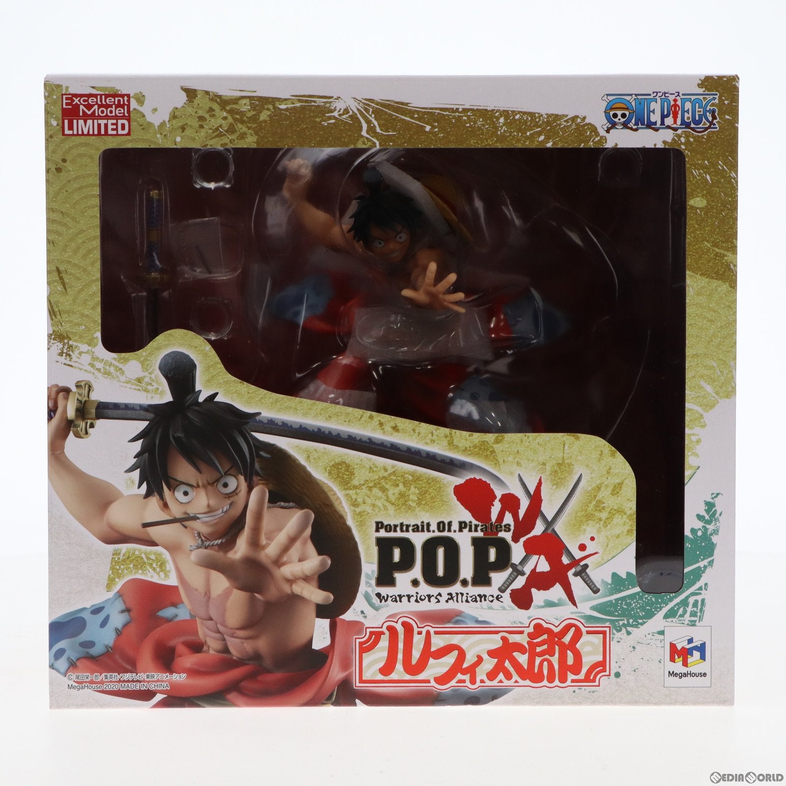 【中古即納】[FIG]Portrait.Of.Pirates P.O.P ルフィ太郎 ワンピース『Warriors Alliance』 ONE  PIECE(ワンピース) 完成品 フィギュア メガトレショップ&オンラインショップ限定 メガハウス(20200630)