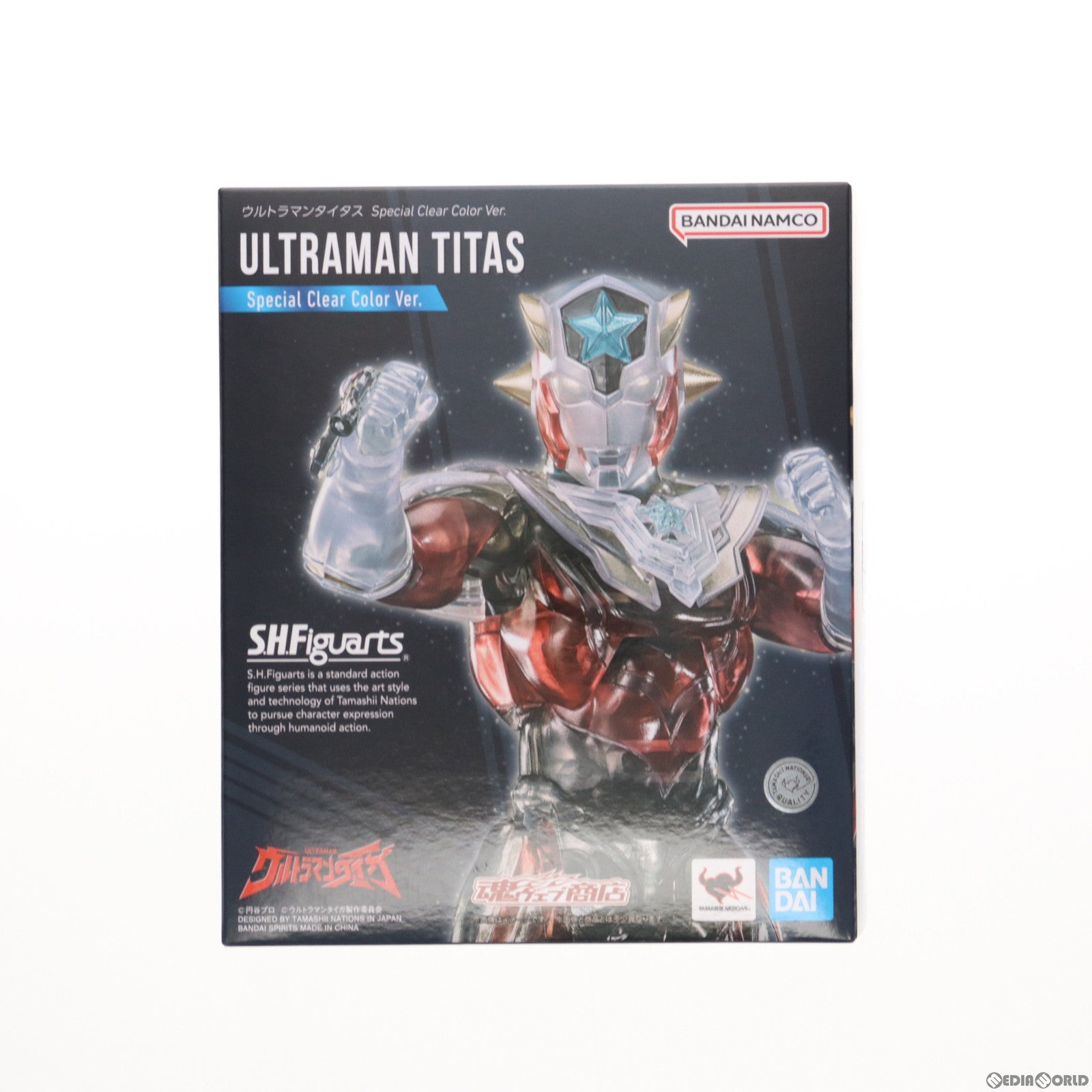 中古即納】[FIG]魂ウェブ商店限定 S.H.Figuarts(フィギュアーツ) ウルトラマンタイタス Special Clear Color  Ver. ウルトラマンタイガ 完成品 可動フィギュア バンダイスピリッツ