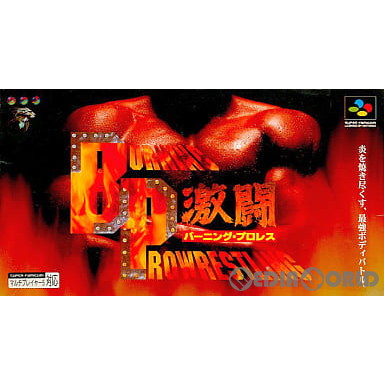 【中古即納】[SFC]激闘 バーニング・プロレス BPS (19951006)
