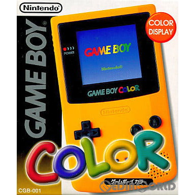 【中古即納】[GBC](本体)ゲームボーイカラー GAMEBOY COLOR イエロー(CGB-001) 任天堂 (19981021)