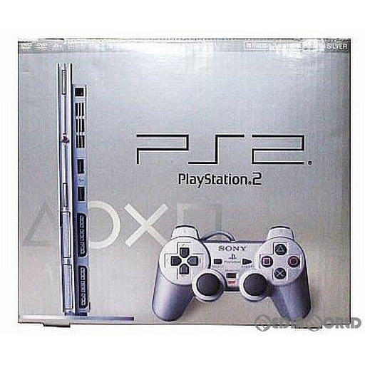 【中古即納】[本体][PS2]プレイステーション2 PlayStation2 サテン・シルバー(SCPH-75000SSS)(20051123)