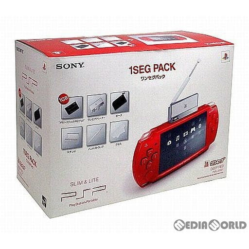 【中古即納】[PSP](本体)プレイステーション・ポータブル Deep Red(ディープ・レッド)(PSP-2000DR) ワンセグパック(PSPJ-20001) ソニー・コンピュータエンタテインメント (20071213)