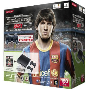【中古即納】[お得品][B品][PS3] (本体)プレイステーション3 PlayStation3 ワールドサッカー ウイニングイレブン 2011バリューPACK HDD160GB チャコール・ブラック(CECH-2500A)同梱版 (VT035-J1)(20101028)