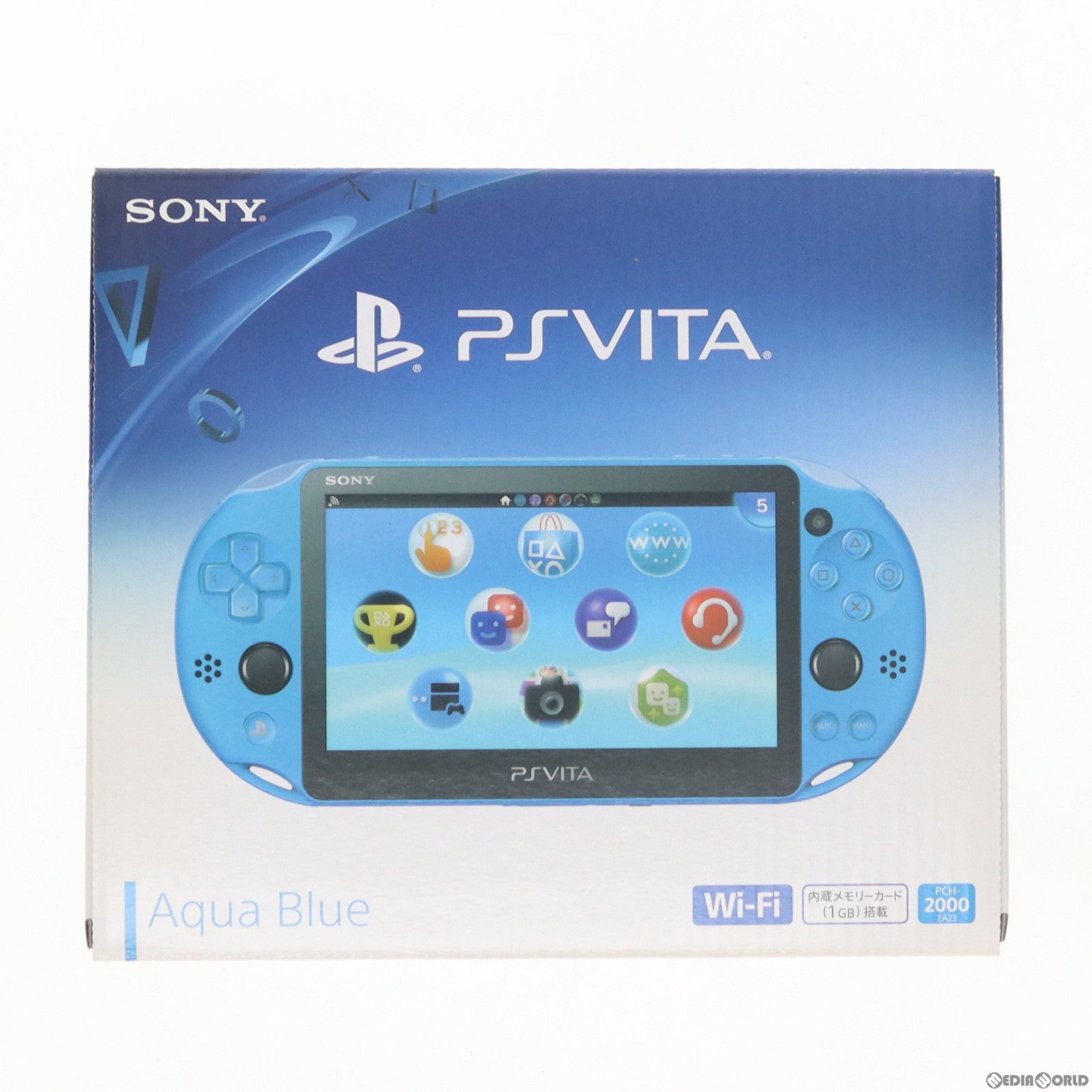 【中古即納】[お得品][B品][PSVita] (本体)PlayStation Vita プレイステーションVita Wi-Fiモデル アクア・ブルー(PCH-2000ZA23)(20150917)