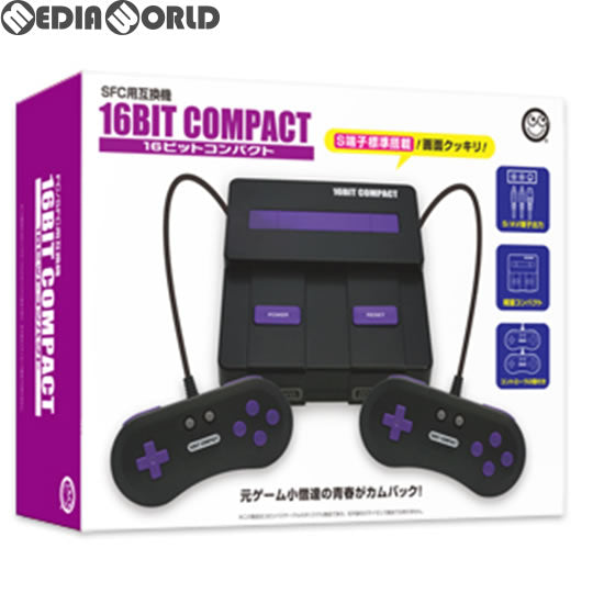 【新品】【お取り寄せ】[SFC] (本体)SFC用互換機 16ビットコンパクト(16BIT COMPACT) コロンバスサークル(CC-16CPS-BK)(20180310)
