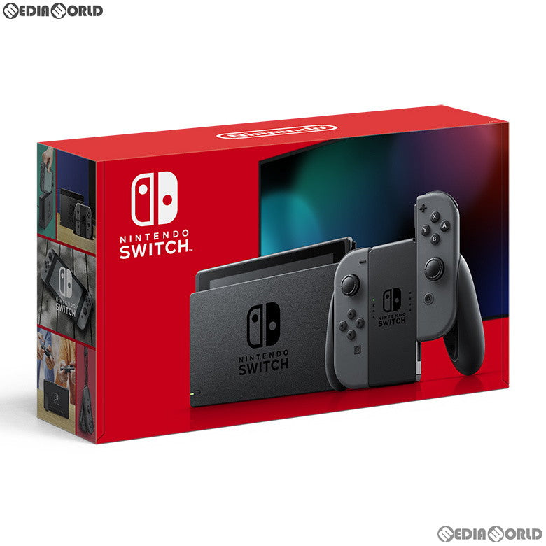 【中古即納】[B品][Switch](本体)Nintendo Switch(ニンテンドースイッチ) Joy-Con(L)/(R) グレー(HAD-S-KAAAA) 任天堂 (20190830)