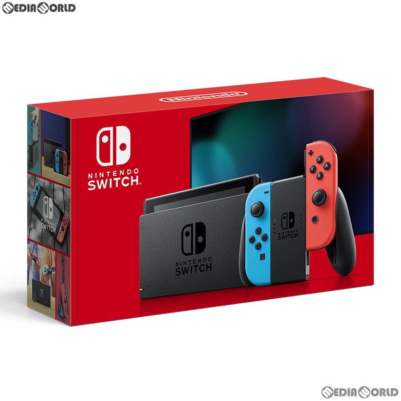 【中古即納】[B品][Switch](本体)Nintendo Switch(ニンテンドースイッチ) Joy-Con(L) ネオンブルー/(R) ネオンレッド(HAD-S-KABAA) 任天堂 (20190830)