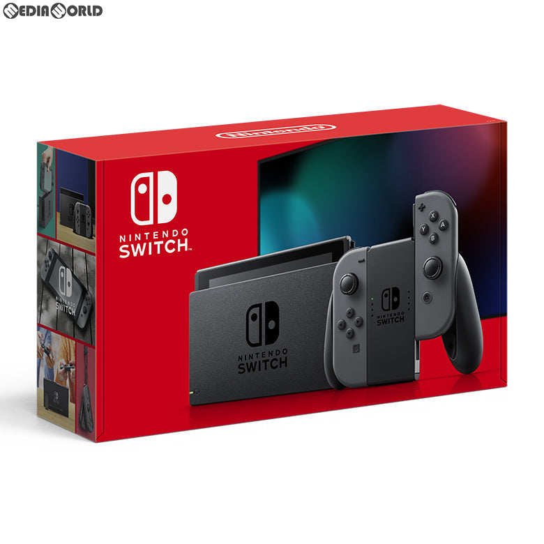 【中古即納】[お得品][B品][Switch] (本体)(未使用) Nintendo Switch(ニンテンドースイッチ) Joy-Con(L)/(R) グレー 任天堂(HAD-S-KAAAA)(20190830)
