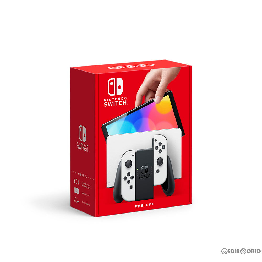 【新品即納】[Switch] (本体)Nintendo Switch(有機ELモデル) ニンテンドースイッチ Joy-Con(L)/(R) ホワイト(HEG-S-KAAAA) 任天堂(20211008)