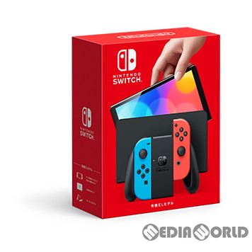 【中古即納】[本体][Switch]Nintendo Switch(有機ELモデル) ニンテンドースイッチ Joy-Con(L) ネオンブルー/(R) ネオンレッド(HEG-S-KABAA)(20211008)