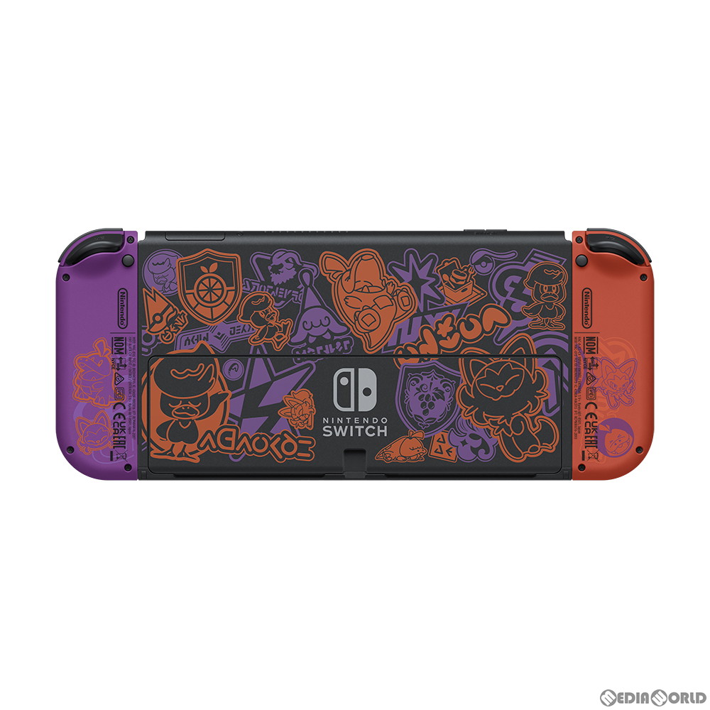 【中古即納】[Switch] (本体)(未使用)Nintendo Switch(有機ELモデル)(ニンテンドースイッチ 有機ELモデル) スカーレット・バイオレットエディション(HEG-S-KEAAA) 任天堂(20221104)