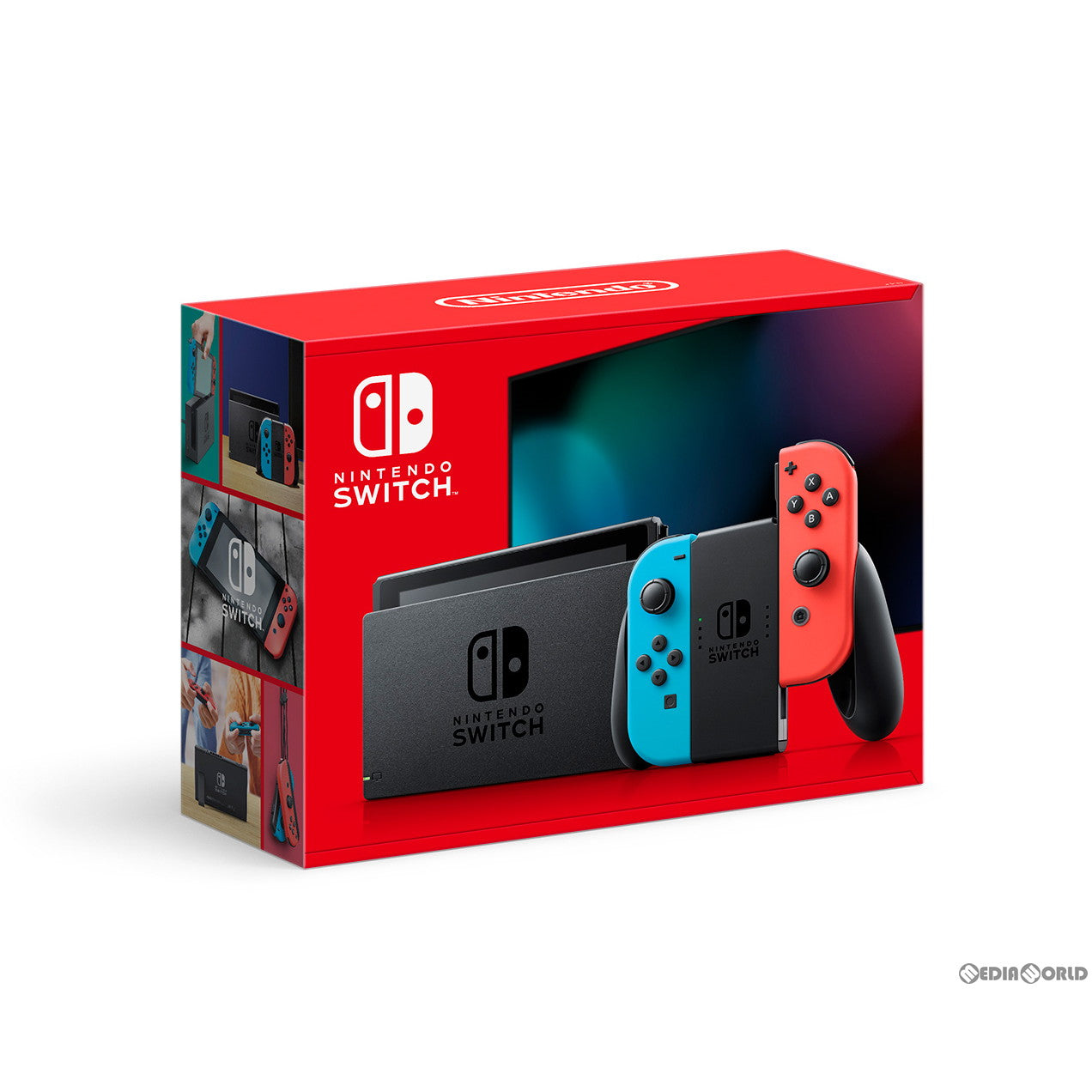 【中古即納】[Switch](本体)Nintendo Switch(ニンテンドースイッチ) Joy-Con(L) ネオンブルー/(R) ネオンレッド(HAD-S-KABAH) 任天堂 (20190830)