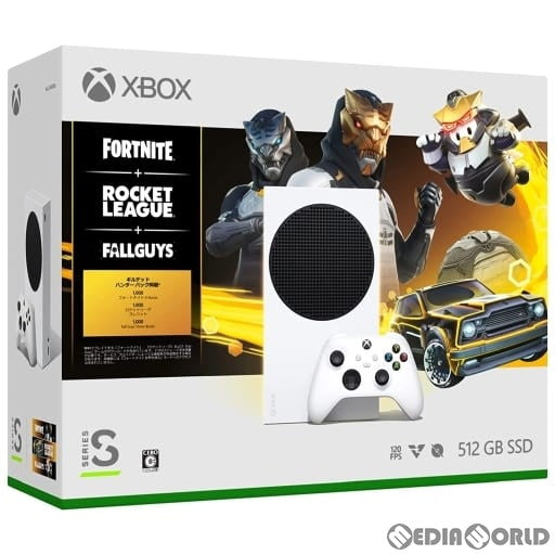 【中古即納】[お得品][B品][XboxX/S] (本体)Xbox Series S 512GB Fortnite(フォートナイト)/Rocket League(ロケットリーグ)/Fall Guys(フォールガイズ)同梱版(RRS-00086) マイクロソフト(20221129)
