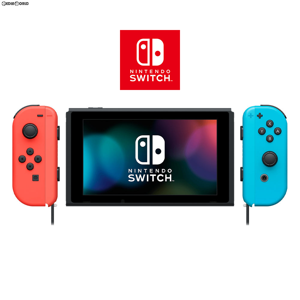 【中古即納】[未使用][本体][Switch]マイニンテンドーストア限定 Nintendo Switch(有機ELモデル)(ニンテンドースイッチ) カスタマイズ Joy-Con(L) ネオンレッド/(R) ネオンブルー Joy-Conストラップ(L) ネオンレッド/(R) ネオンブルー(HEG-S-KAYAA)(20211008)