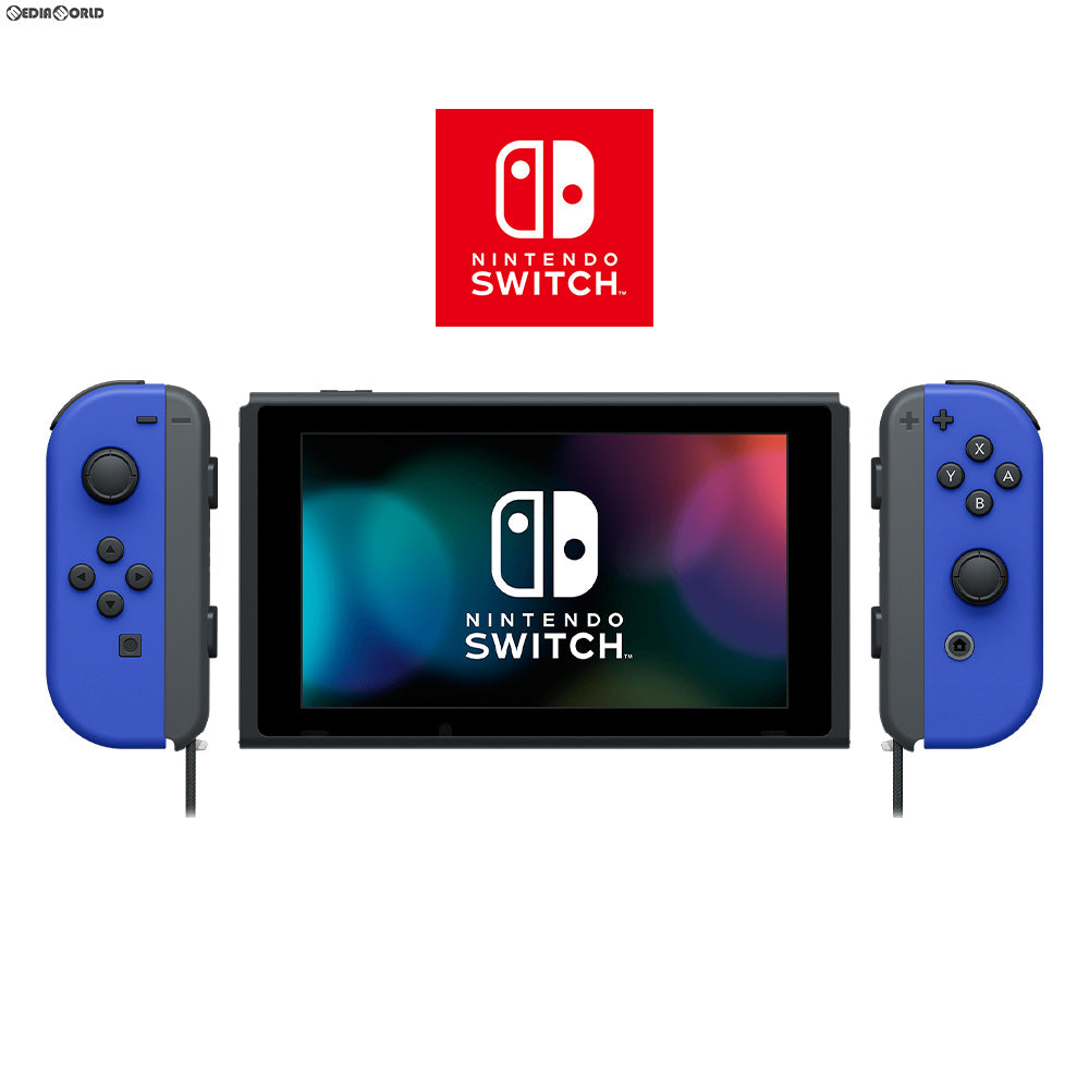 【中古即納】[Switch] (本体) マイニンテンドーストア限定 Nintendo Switch(ニンテンドースイッチ) 有機ELモデル カスタマイズ Joy-Con(L)/(R) ブルー Joy-Conストラップ ブラック 任天堂(HEG-S-KAYAA)(20211008)