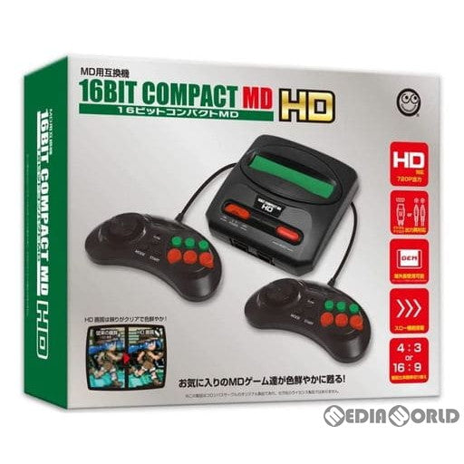 【中古即納】[本体][MD]16ビットコンパクトMD HD MD互換機(CC-16MHD-BK)(20230615)