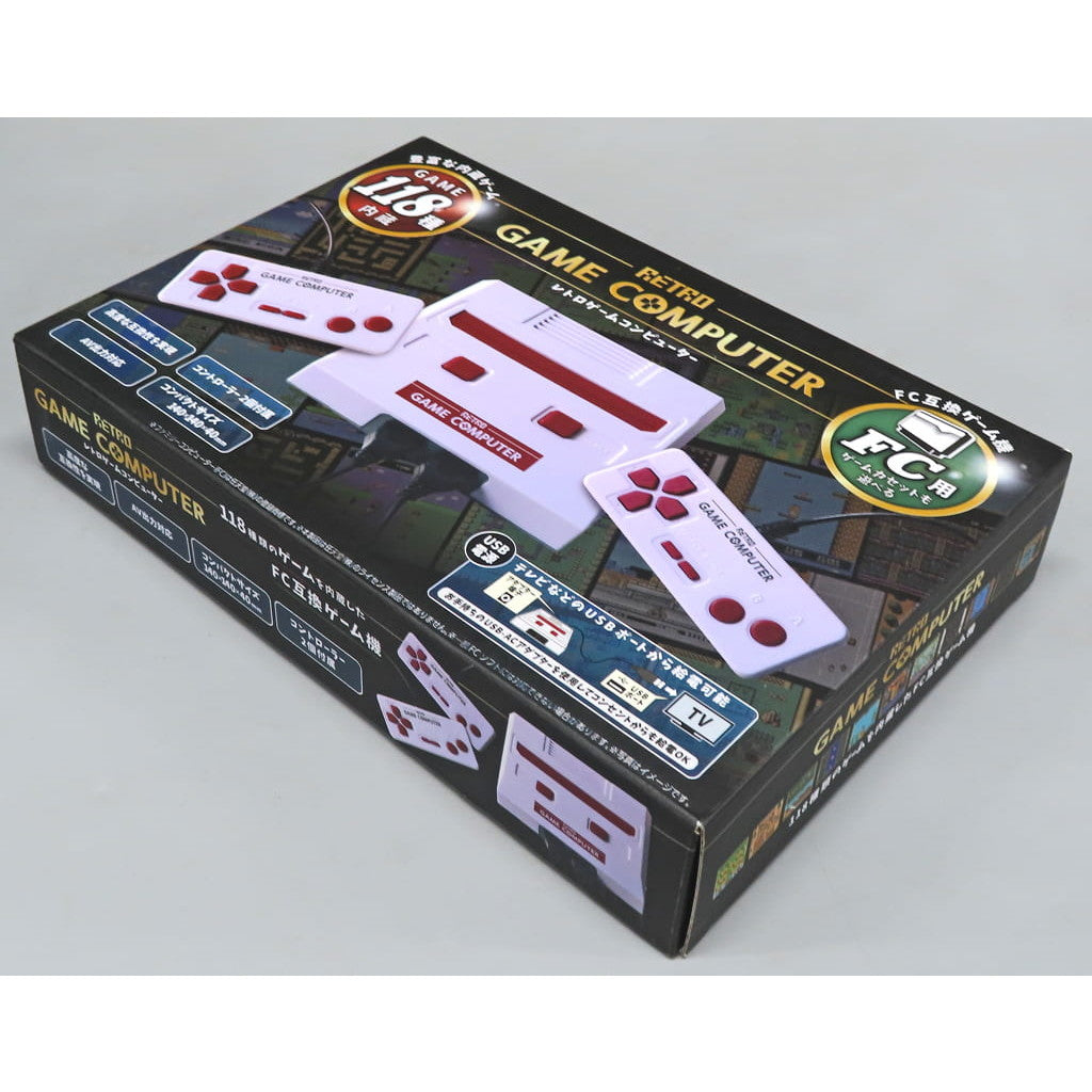 【中古即納】[FC](本体)ゲオ限定 FC互換ゲーム機 レトロゲームコンピューター(KTFC-005W-G)(20230803)