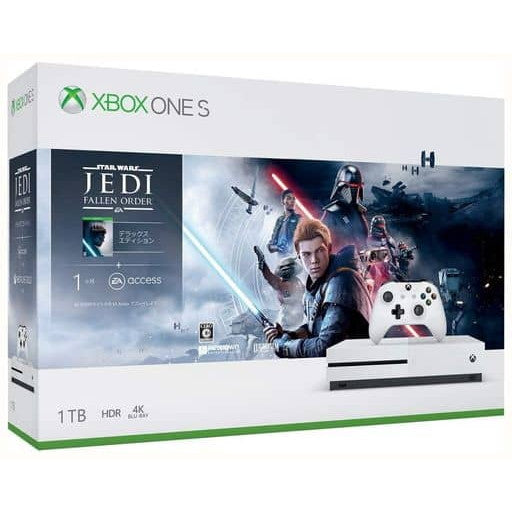 【中古即納】[XboxOne](本体) Xbox One S 1TB(スター・ウォーズ ジェダイ:フォールン・オーダー デラックス エディション同梱版)(234-01104) マイクロソフト (20191115)