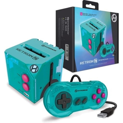 【中古即納】[お得品][箱説明書なし][GB] (本体) Hyperkin RetroN Sq: HD Gaming Console Hyper Beach(ハイパーキン レトロン Sq: HD ゲーミングコンソール ハイパービーチ) Hyperkin(M01128-HYB)(20211231)