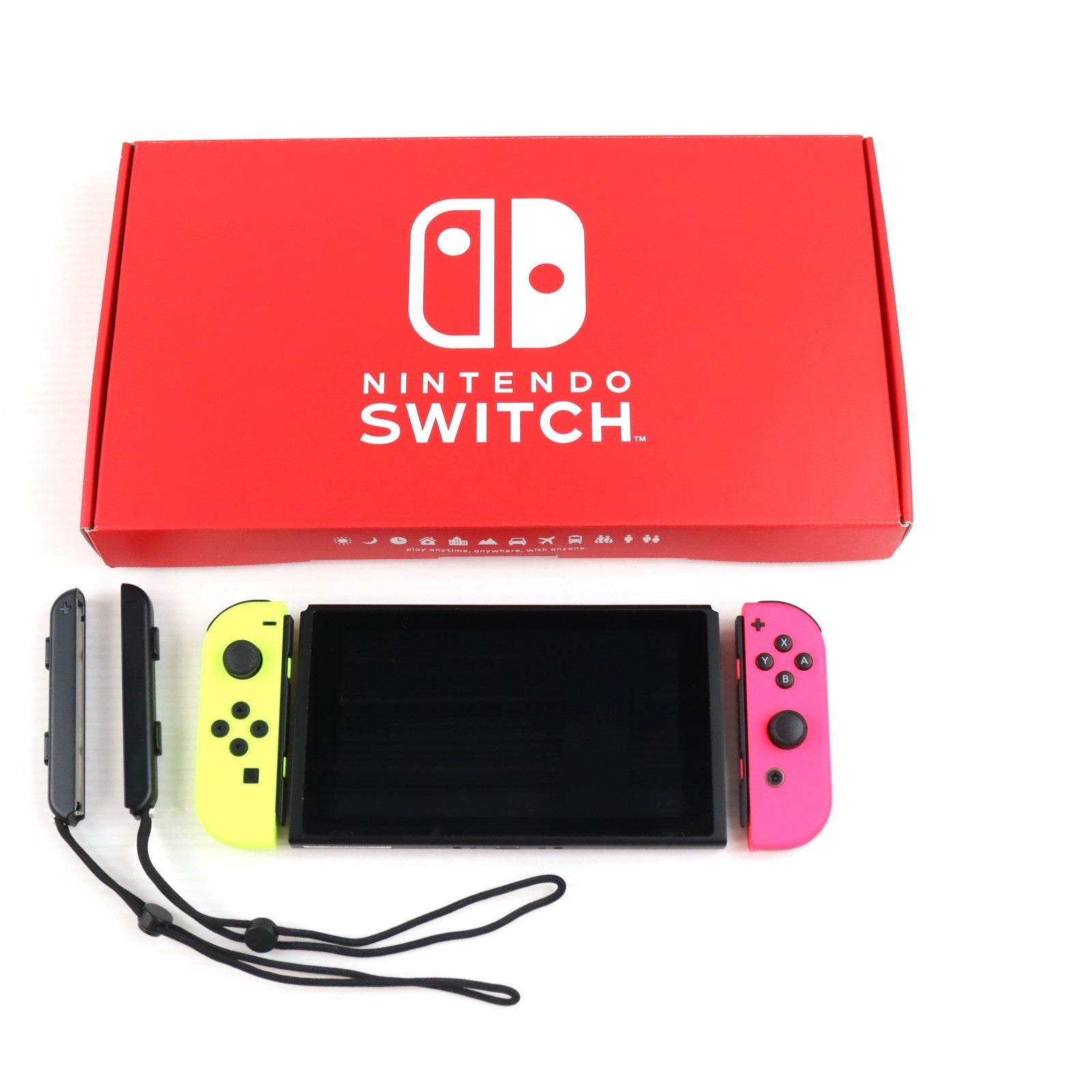 【中古即納】[Switch] (本体) マイニンテンドーストア限定 Nintendo Switch(ニンテンドースイッチ) 2台目用セット カスタマイズ Joy-Con(L) ネオンイエロー/(R) ネオンピンク Joy-Conストラップ ネオンイエロー/ネオンピンク 任天堂(HAD-S-KAYAD)(20190830)