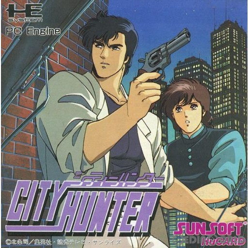 【中古即納】[お得品][箱説明書なし][PCE]CITY HUNTER(シティーハンター)(Huカード) サンソフト (19900302)