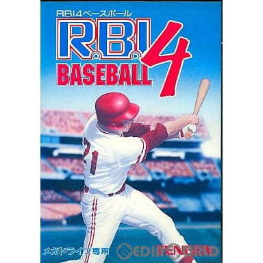 【中古即納】[お得品][箱説明書なし][MD]R.B.I.4.BASEBALL(ベースボール)(ROMカートリッジ/ロムカセット) テンゲン (19921218)