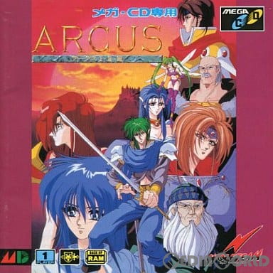 【中古即納】[お得品][箱説明書なし][MD]ARCUS I・II・III(アークス1・2・3)(メガCD) ウルフチーム (19930723)