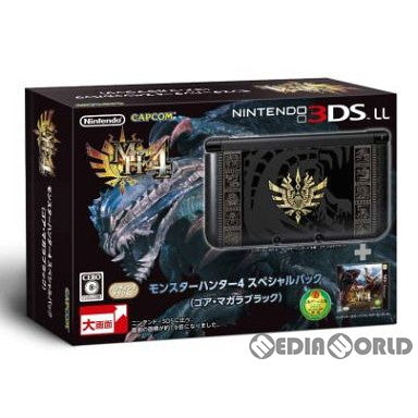 【中古即納】[お得品][B品][3DS] (本体)モンスターハンター4 スペシャルパック (ゴア・マガラブラック 3DSLL本体同梱版)(SPR-S-KNCD)(20130914)