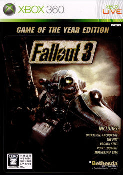 【中古即納】[お得品][表紙説明書なし][Xbox360] Fallout 3: Game of the Year Edition(フォールアウト3:ゲーム オブ ザ イヤー エディション) ベセスダ・ソフトワークス(20091203)