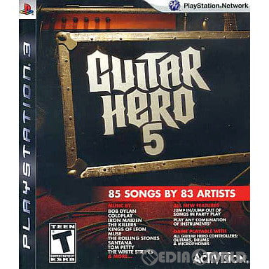【中古即納】[表紙説明書なし][PS3]GUITAR HERO 5(ギターヒーロー5) 北米版(BLUS-30292)(20090901)