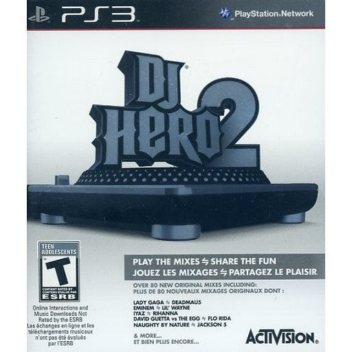 【中古即納】[PS3] DJ HERO 2(DJヒーロー2) ソフト単体版 北米版 Activision(BLUS-30526)(20101022)