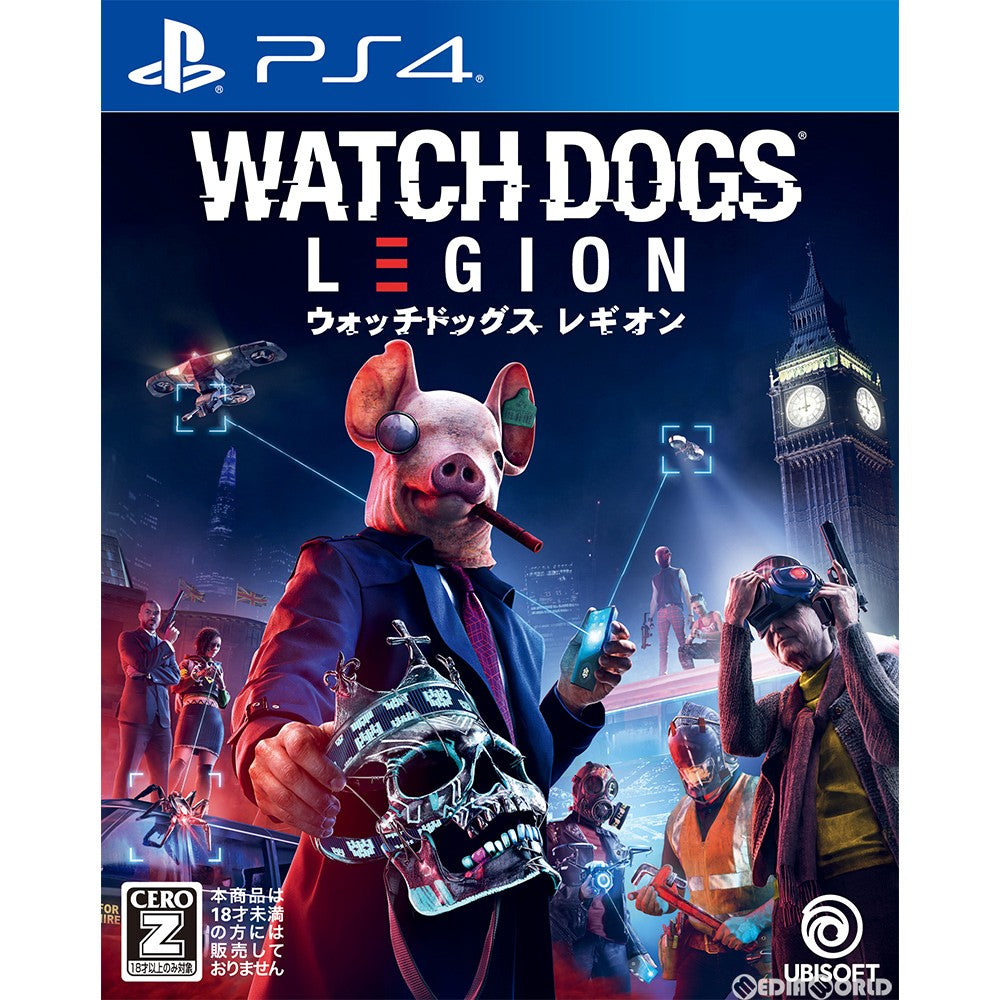 【中古即納】[お得品][表紙説明書なし][PS4] ウォッチドッグス レギオン(Watch Dogs: Legion) スタンダードエディション(通常版) ユービーアイソフト(20201029)