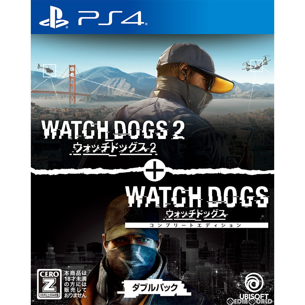【新品】【お取り寄せ】[PS4] ウォッチドッグス1+2 ダブルパック(Watch Dogs 1+2 Double Pack) ユービーアイソフト(20200806)