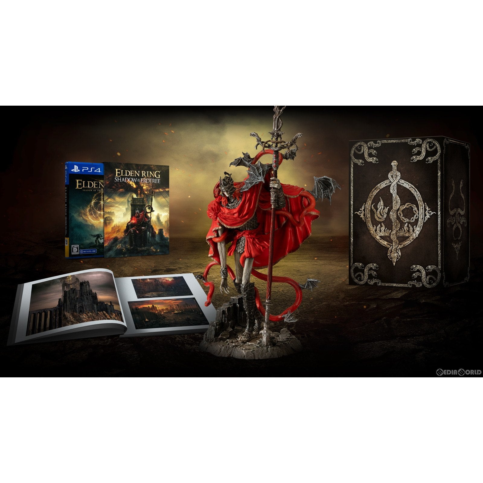 【中古即納】[PS4]ELDEN RING SHADOW OF THE ERDTREE EDITION(エルデンリング シャドウ オブ ジ エルドツリー エディション) コレクターズエディション(限定版)(ゲームディスク版)(20240621)