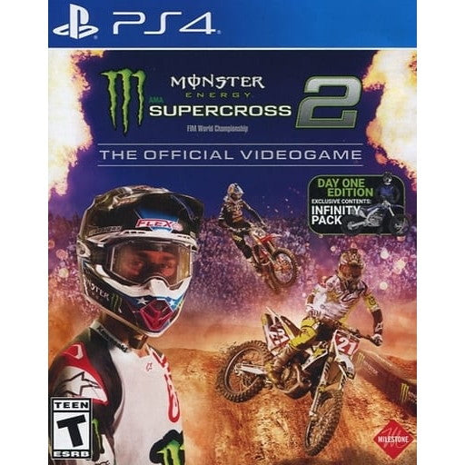【中古即納】[PS4] Monster Energy Supercross - The Official Videogame 2(モンスターエナジー スーパークロス ザ オフィシャル ビデオゲーム2) DAY ONE EDITION 北米版 Milestone S.r.l.(2104730)(20190207)