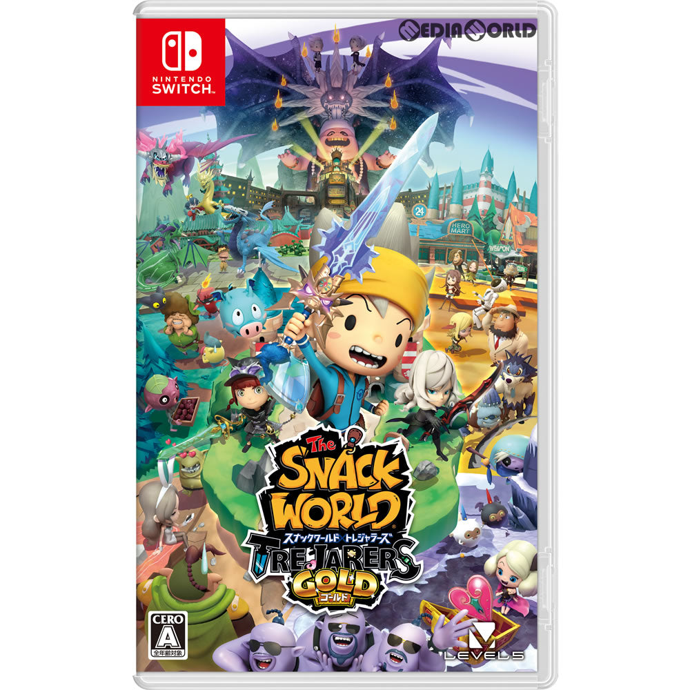 【中古即納】[お得品][表紙説明書なし][Switch] スナックワールド トレジャラーズ ゴールド レベルファイブ(20180412)