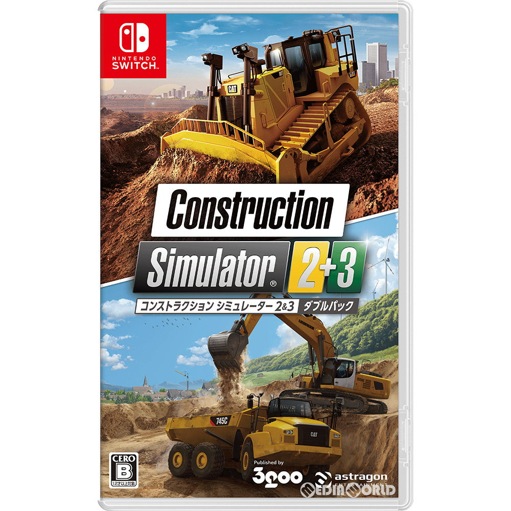 【中古即納】[お得品][表紙説明書なし][Switch]コンストラクション シミュレーター 2&3 ダブルパック 3goo (20201105)
