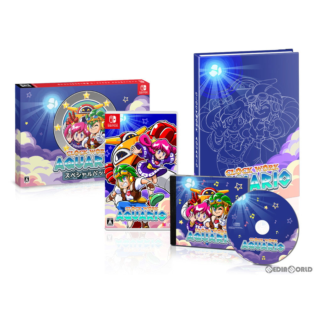 【新品】【お取り寄せ】[Switch] 時計じかけのアクワリオ(Clockwork Aquario) スペシャルパック(限定版) ININ Games(20211130)