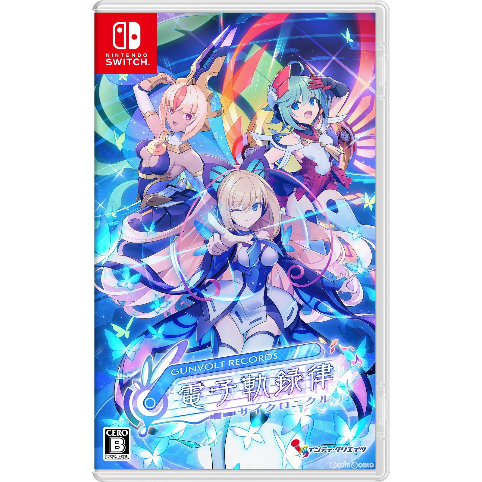 【新品即納】[Switch]初回特典付(A4クリアファイル) GUNVOLT RECORDS 電子軌録律(ガンヴォルト レコーズ サイクロニクル) 通常版 インティ・クリエイツ (20240215)