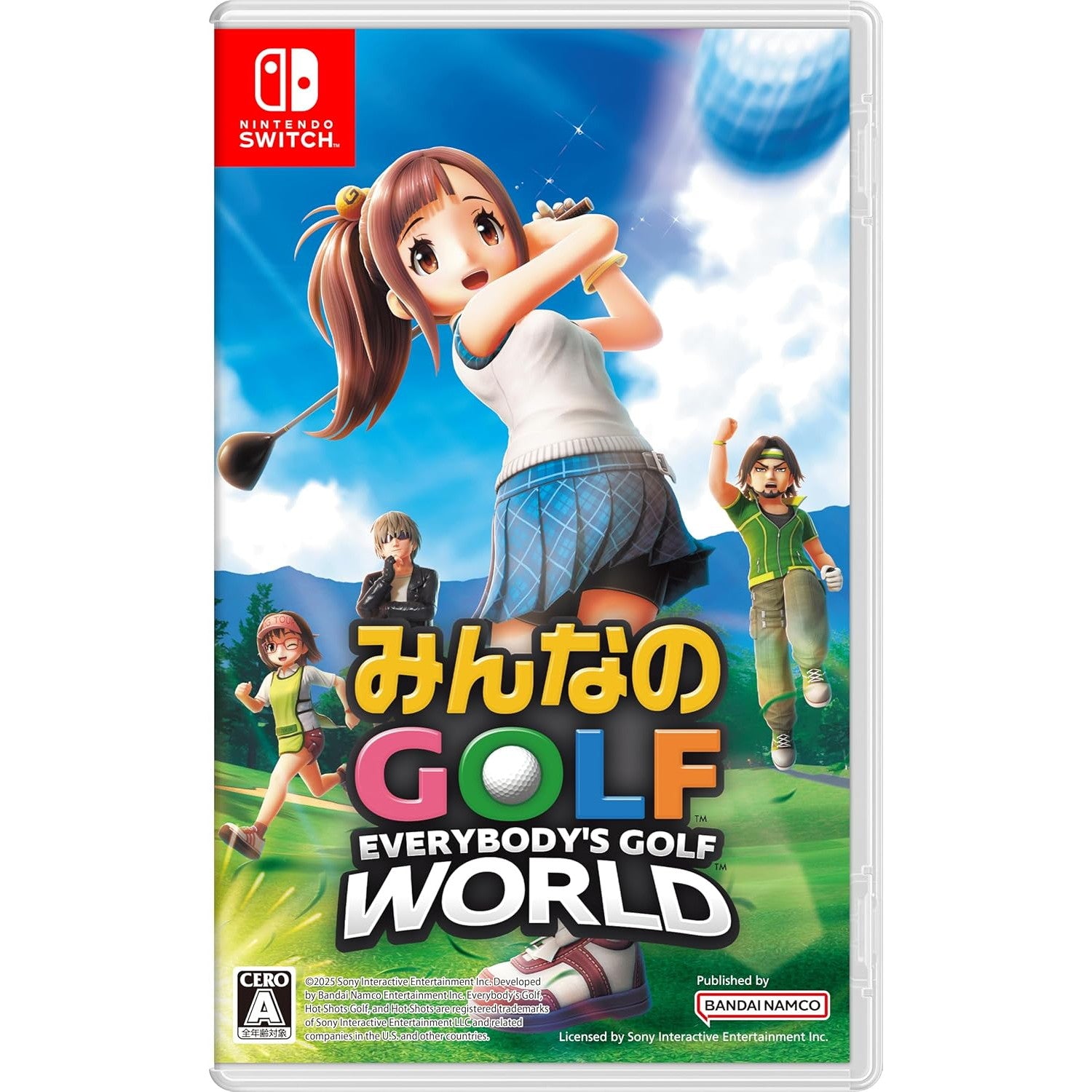 【新品即納】[Switch] PKG版限定予約特典＆早期購入特典付(めじるしチャーム(スズキ)＆パックマン早期解放権) みんなのGOLF WORLD(ゴルフ ワールド) バンダイナムコエンターテインメント(20250904)