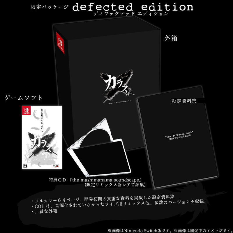 【中古即納】[Switch] Karous(カラス) -defected edition-(ディフェクテッド エディション)(限定版) RS34(20251127)