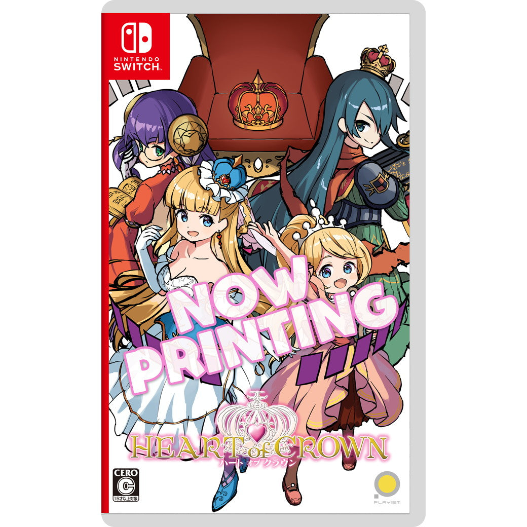 【予約前日出荷】[Switch] 初回特典付(プリンセスのホログラムカード8種セット) HEART of CROWN -ハートオブクラウン- PLAYISM(20251218)