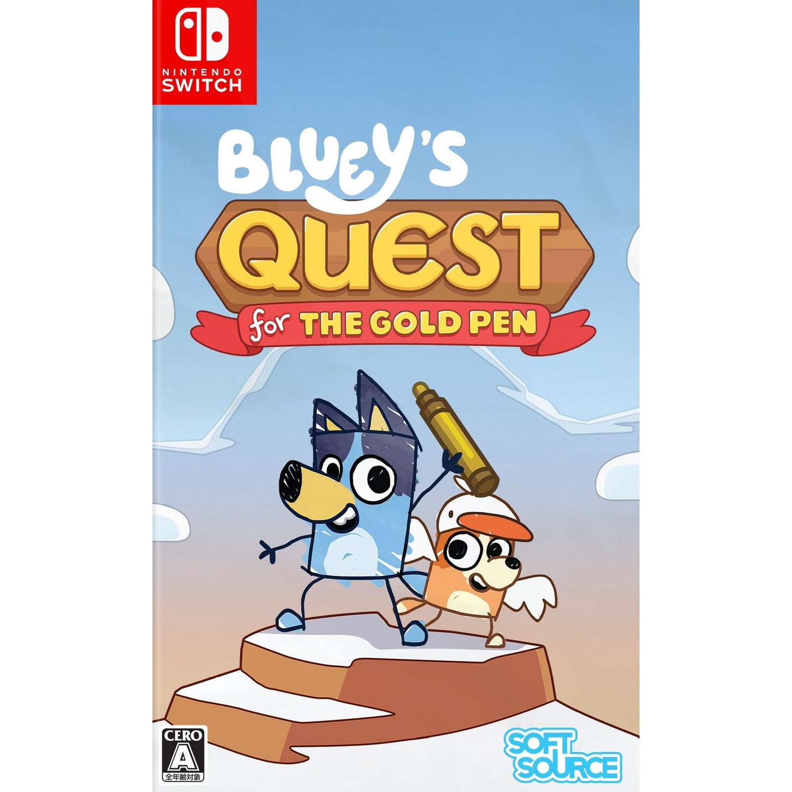 【予約前日出荷】[Switch] Bluey's Quest for the Gold Pen(ブルーイズ・クエスト・フォー・ザ・ゴールド・ペン) SOFT SOURCE(20260730)