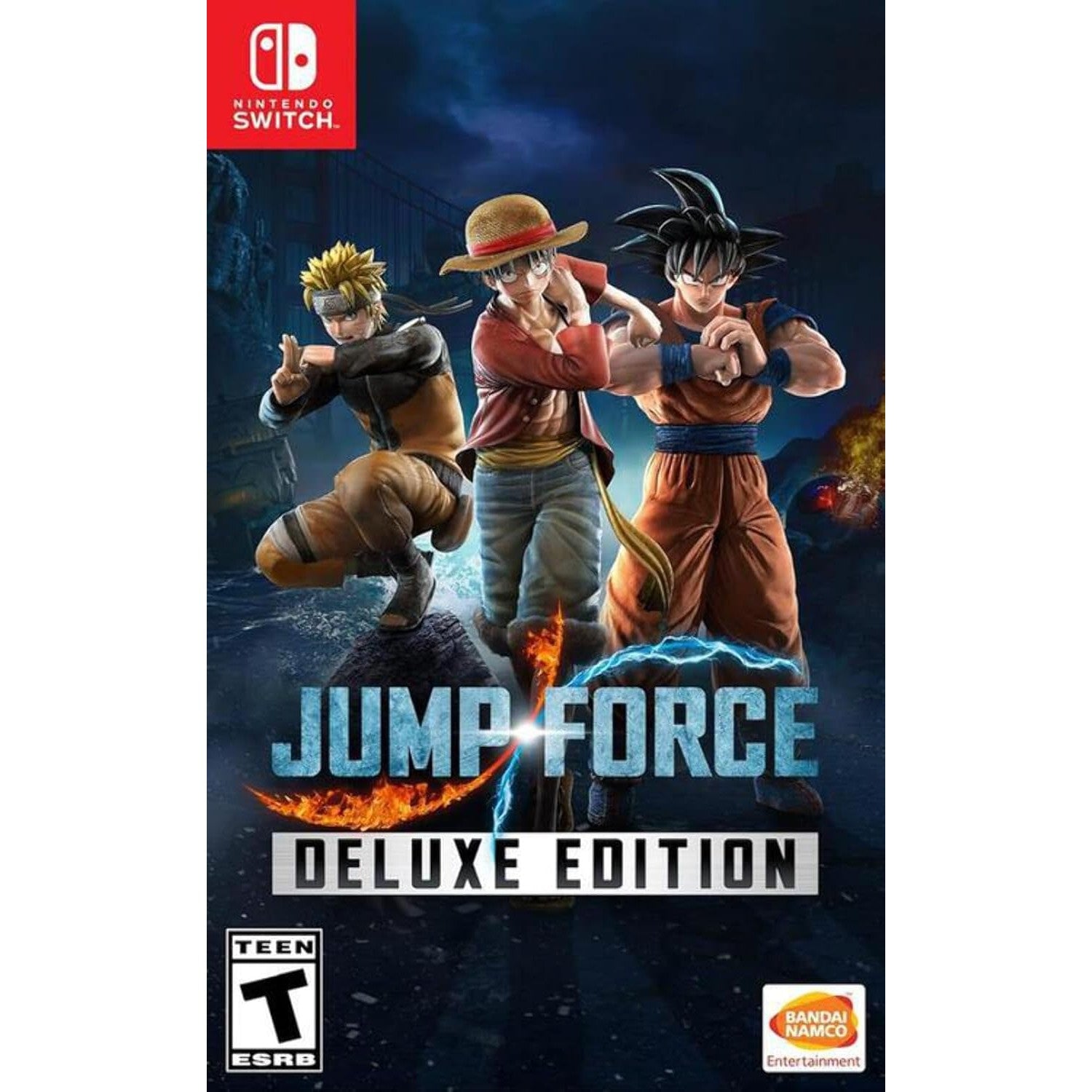 【中古即納】[Switch] JUMP FORCE DELUXE EDITION(ジャンプフォース デラックスエディション) 北米版 バンダイナムコエンターテインメント(LA-H-AV67C-USA)(20200828)