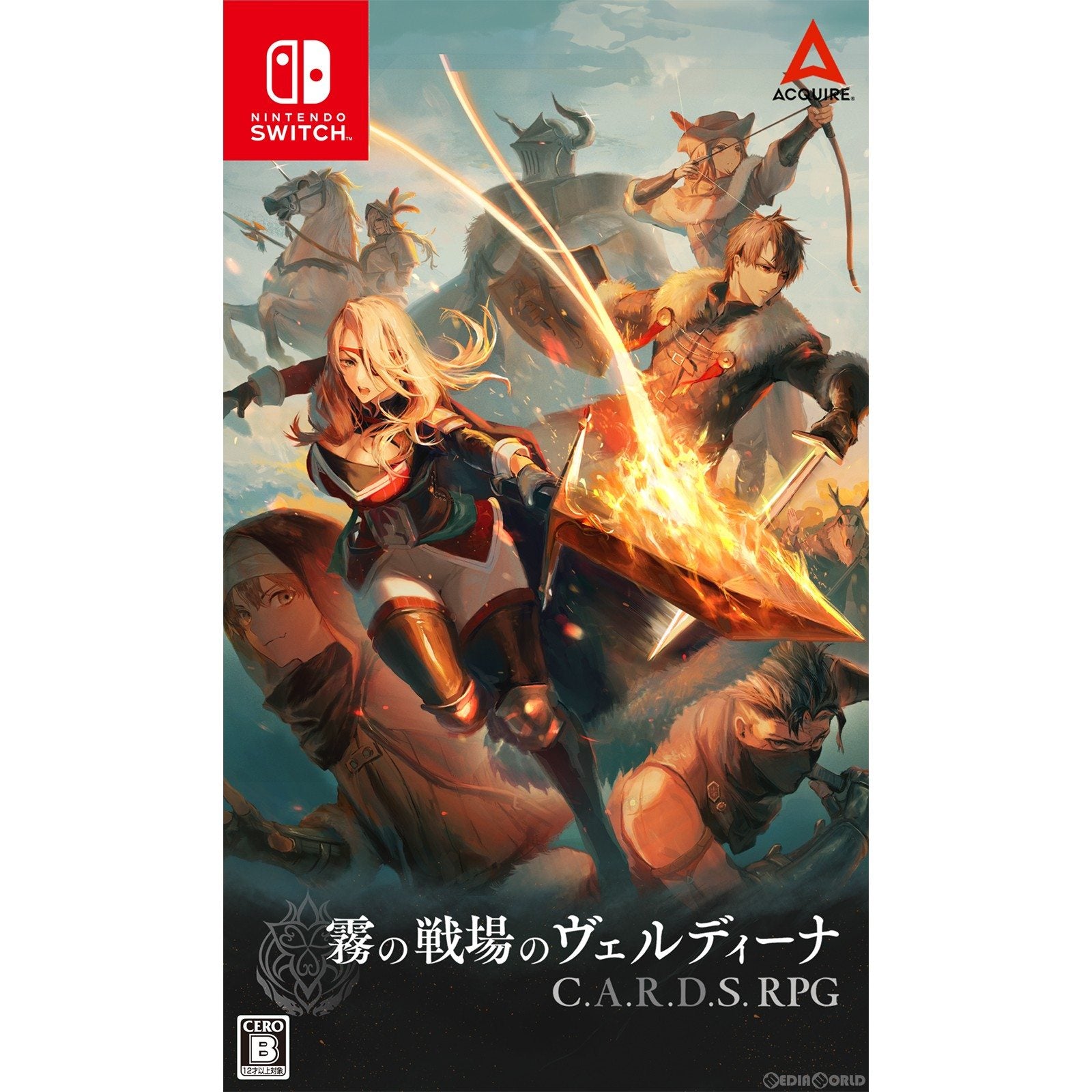 【新品即納】[Switch]PKG版初回特典付(オリジナルサウンドトラック+アートブック付 デジパック) 霧の戦場のヴェルディーナ: C.A.R.D.S. RPG(カーズアールピージー) アクワイア (20240523)