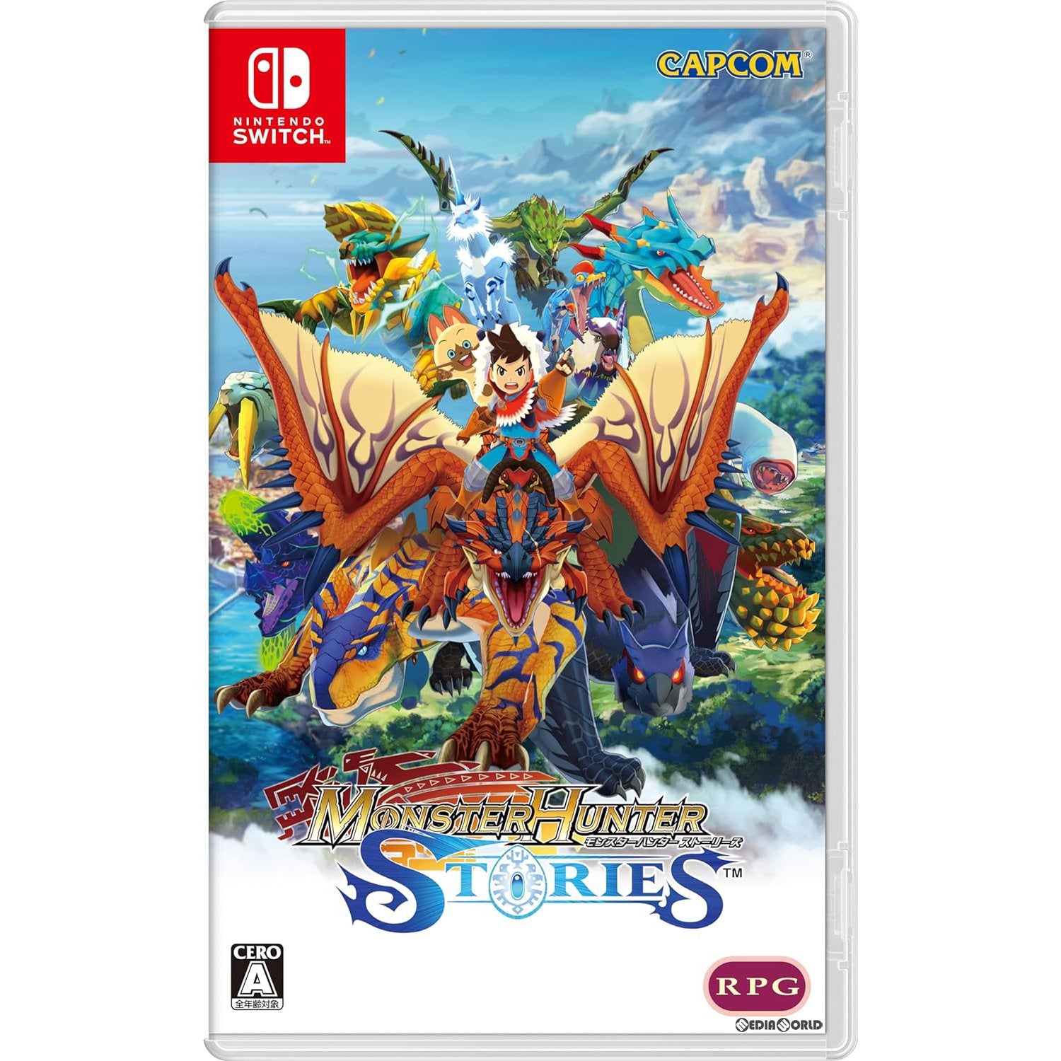 【中古即納】[お得品][表紙説明書なし][Switch]モンスターハンター ストーリーズ(MONSTER HUNTER STORIES) カプコン (20240614)