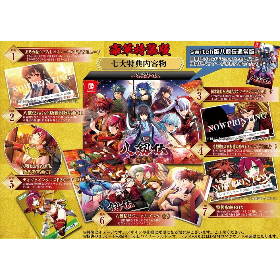 【新品即納】[Switch]八剱伝 豪華特装版(限定版) IRODORI (20241024)