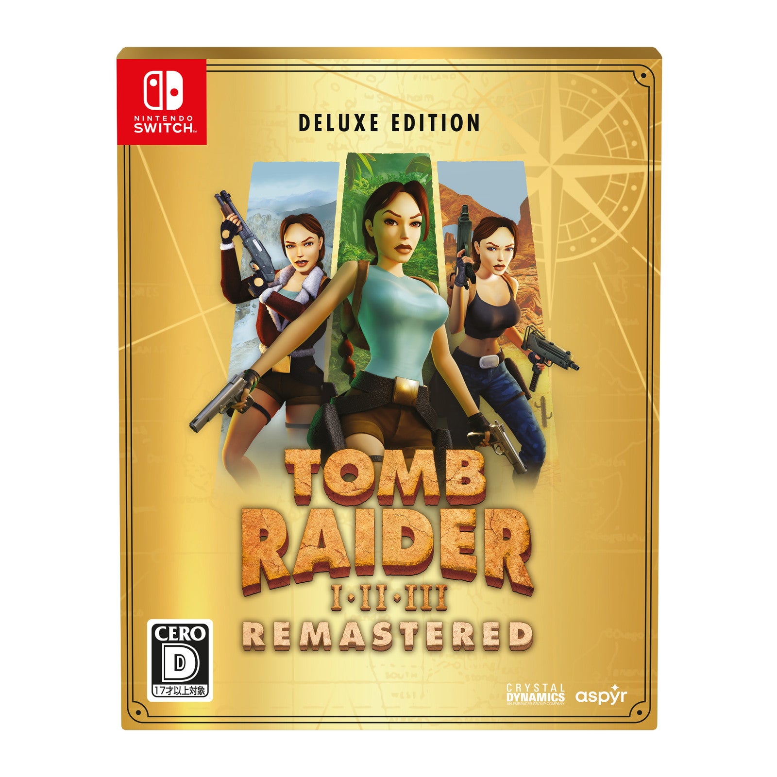 【中古即納】[Switch] Tomb Raider I-III Remastered(トゥームレイダー 1-3 リマスター) デラックスエディション(限定版) Aspyr(20241128)