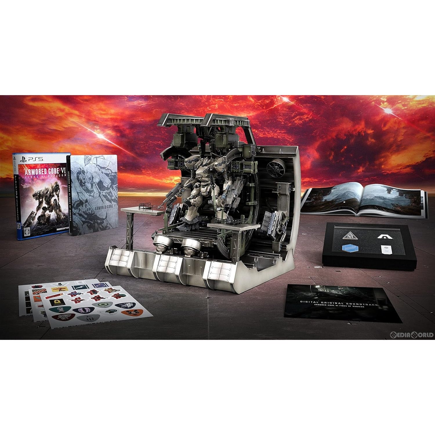 【中古即納】[PS5]エビテン限定特典付属 ARMORED CORE VI FIRES OF RUBICON(アーマード・コア6 ファイアーズ オブ ルビコン) プレミアムコレクターズエディション(限定版) フロム・ソフトウェア (20230825)